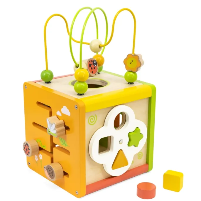 Obrotowe kostki pamięciowe ze zwierzątkami w edukacyjnej zabawce