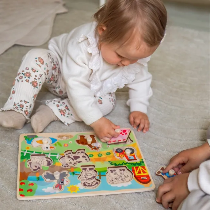 Bezpieczne puzzle drewniane dla maluchów
