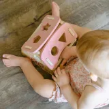 WOOPIE GREEN Drewniana Farma Sorter Kształtów i Kolorów 13 el.