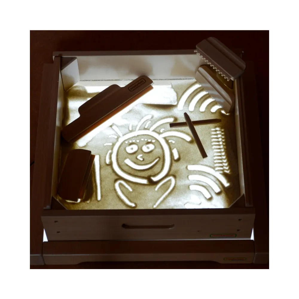 Drewniana rama sensoryczna Masterkidz do zabaw edukacyjnych dzieci