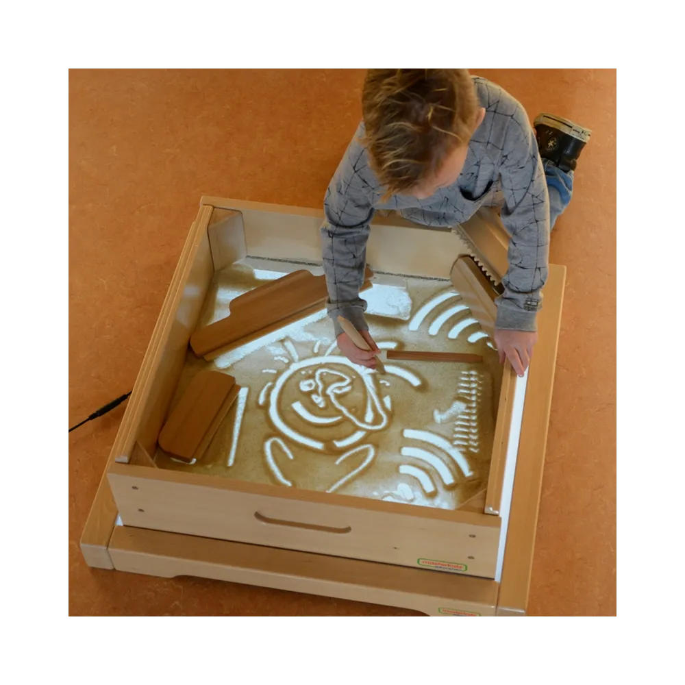 Panel LED z dodatkami do kreatywnej zabawy piaskiem dla dzieci