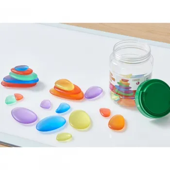 Kolorowe akcesoria do panelu LED w ramie sensorycznej Masterkidz