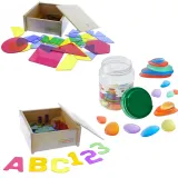 MASTERKIDZ Panel Skrzynia LED Sensoryczna + Zestaw Akcesoriów