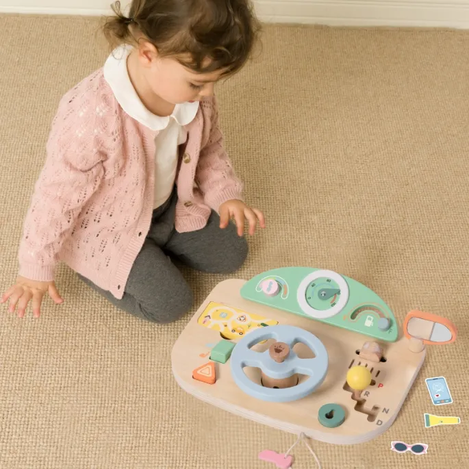 Kierownica motoryczna z dźwiękiem dla maluchów