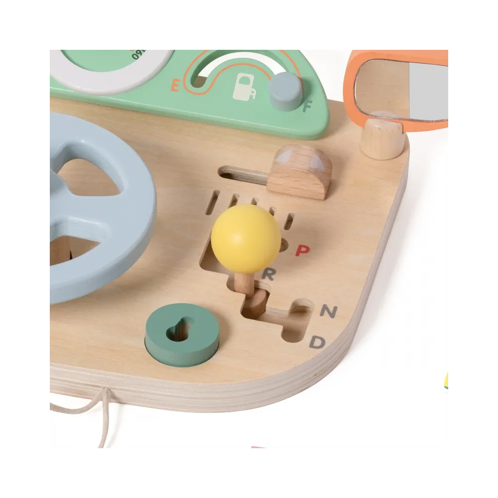 CLASSIC WORLD Drewniana Tablica Manipulacyjna Wielofunkcyjna Kierownica Motoryczna
