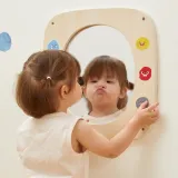 VIGA Drewniana Tablica z Lustrem i Emotkami