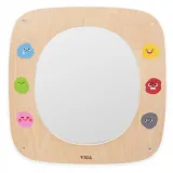 VIGA Drewniana Tablica z Lustrem i Emotkami