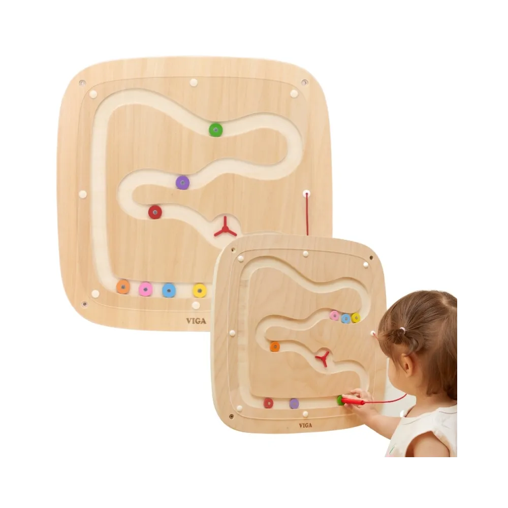 VIGA Drewniana Tablica Manipulacyjna Sensoryczna Przepływ Grawitacyjny