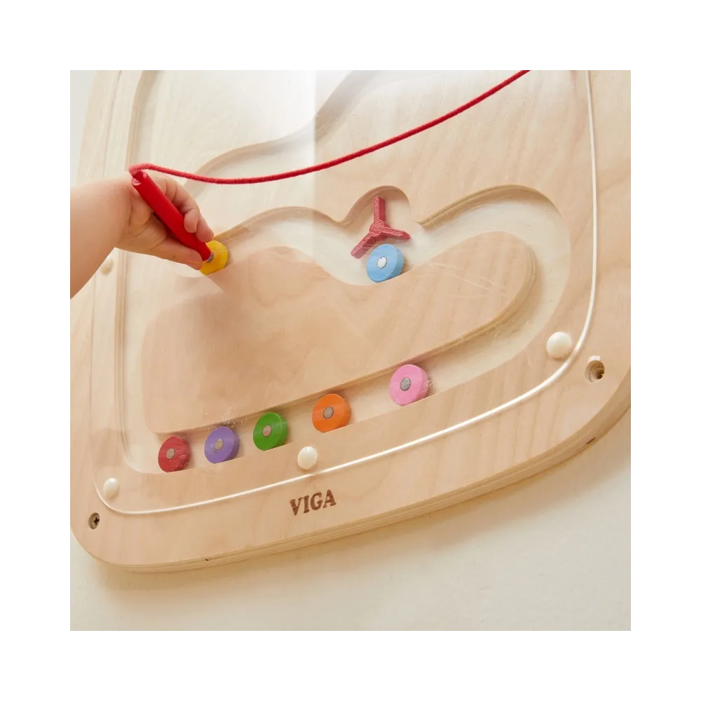 VIGA Drewniana Tablica Manipulacyjna Sensoryczna Przepływ Grawitacyjny