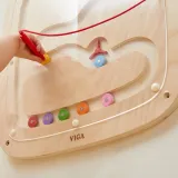VIGA Drewniana Tablica Manipulacyjna Sensoryczna Przepływ Grawitacyjny