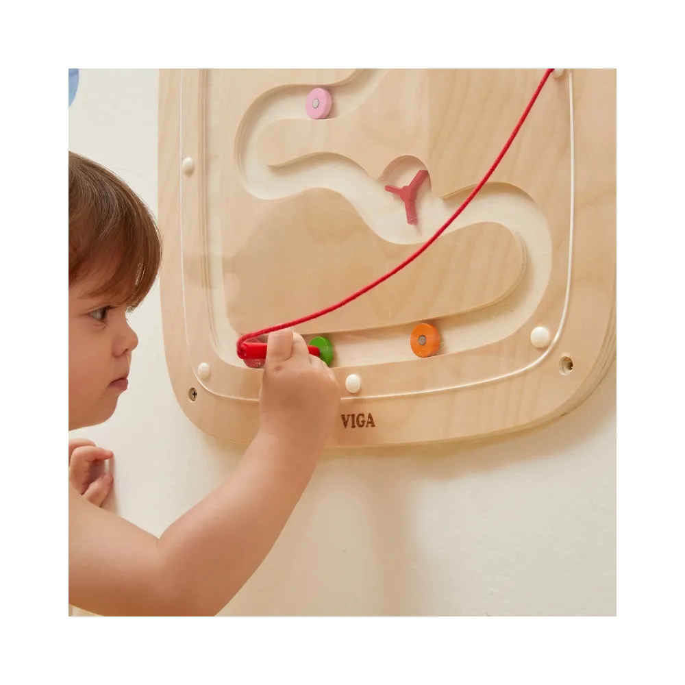 VIGA Drewniana Tablica Manipulacyjna Sensoryczna Przepływ Grawitacyjny