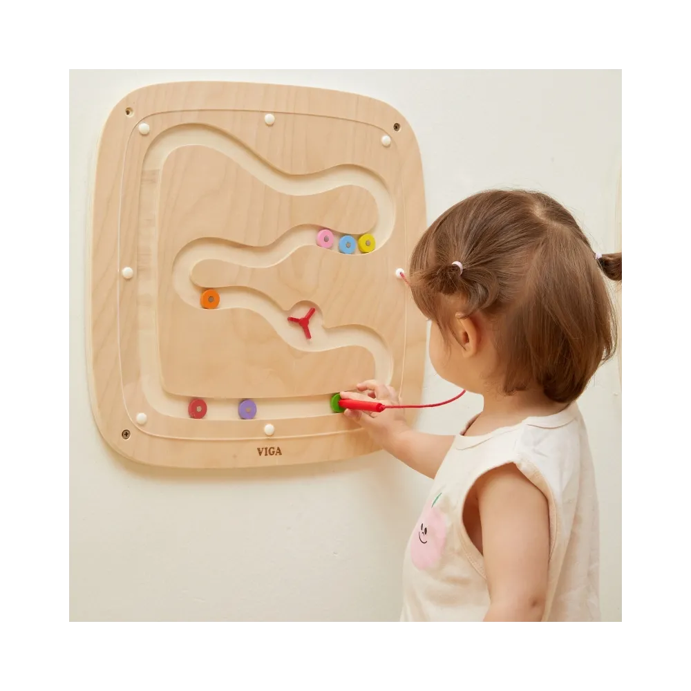 VIGA Drewniana Tablica Manipulacyjna Sensoryczna Przepływ Grawitacyjny