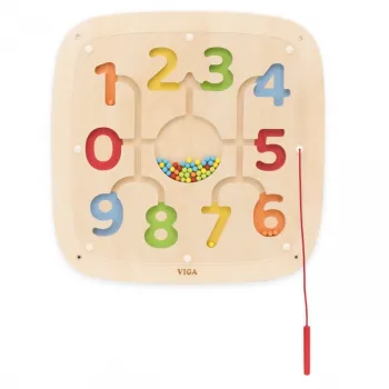 VIGA Drewniana Tablica Manipulacyjna Sensoryczna Nauka Liczenia Sorter