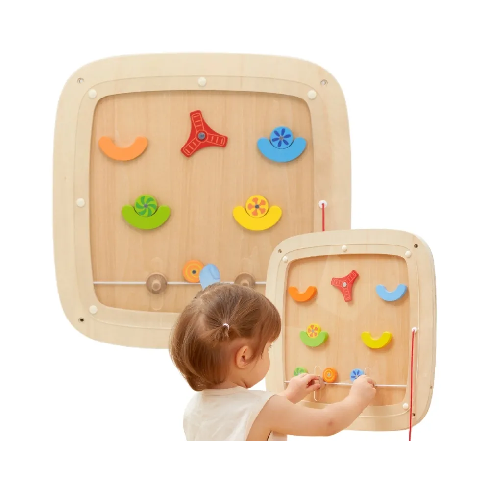 VIGA Drewniana Tablica Manipulacyjna Sensoryczna Gra w Pinball