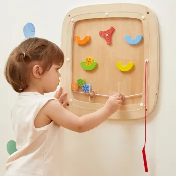 VIGA Drewniana Tablica Manipulacyjna Sensoryczna Gra w Pinball