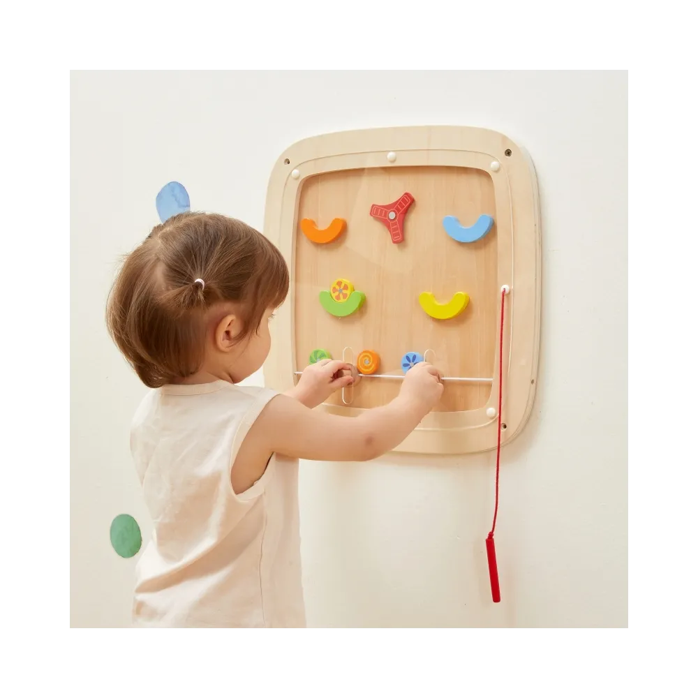 VIGA Drewniana Tablica Manipulacyjna Sensoryczna Gra w Pinball