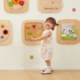 VIGA Drewniana Tablica Manipulacyjna Sensoryczna Gra w Pinball