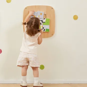 VIGA Drewniana Tablica Manipulacyjna Sensoryczna Układanka Obrazkowa