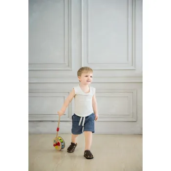 Drewniany pchacz edukacyjny dla rozwijania równowagi u dziecka