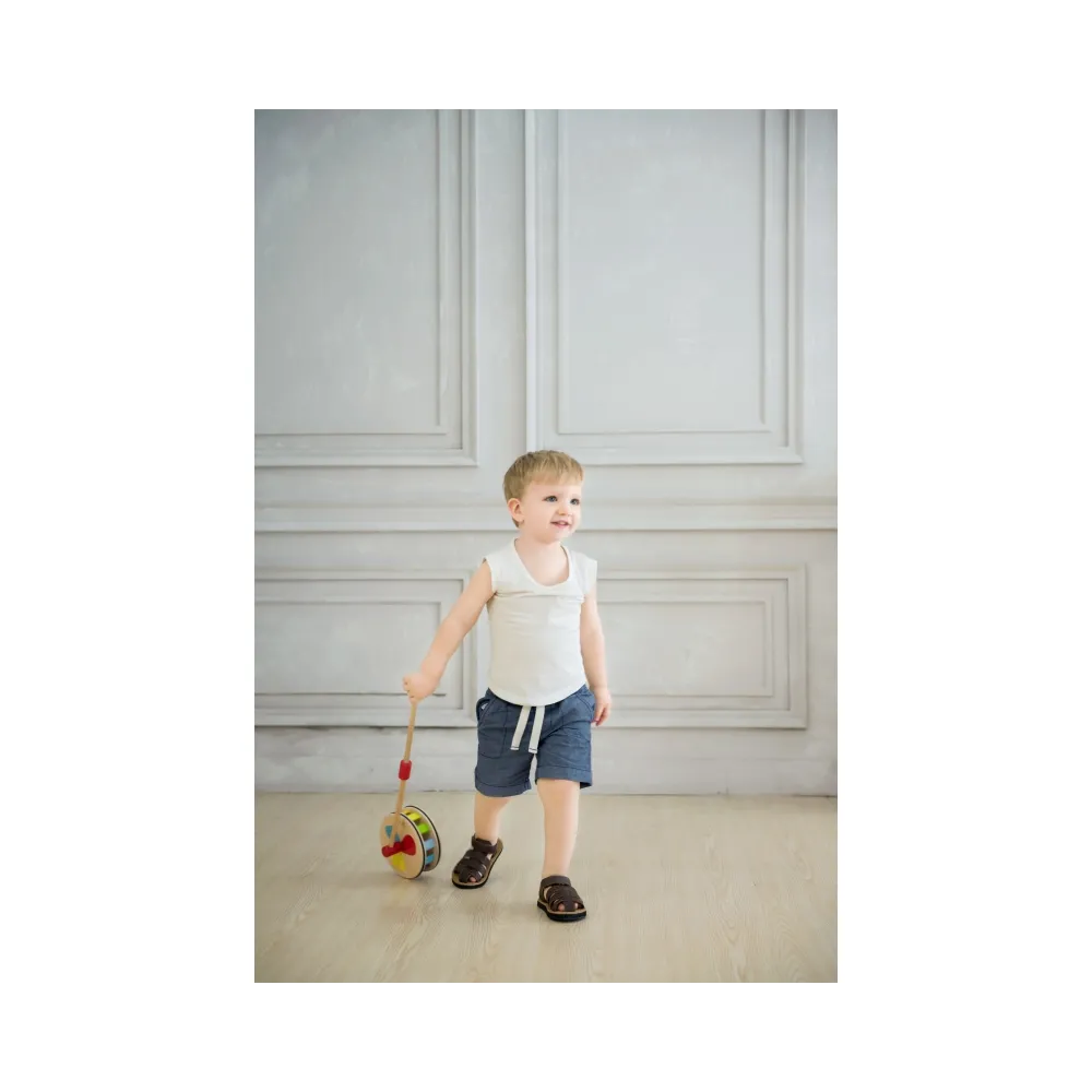 Drewniany pchacz edukacyjny dla rozwijania równowagi u dziecka