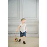 Drewniany pchacz edukacyjny dla rozwijania równowagi u dziecka