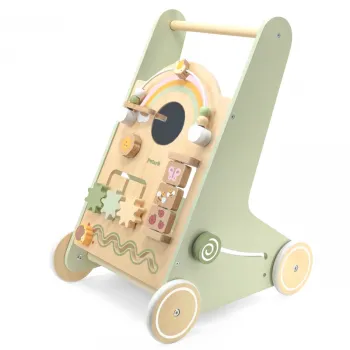 Zabawka edukacyjna z lusterkiem i tablicą flipboard