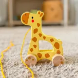 Edukacyjna zabawka w kształcie żyrafy do nauki chodzenia