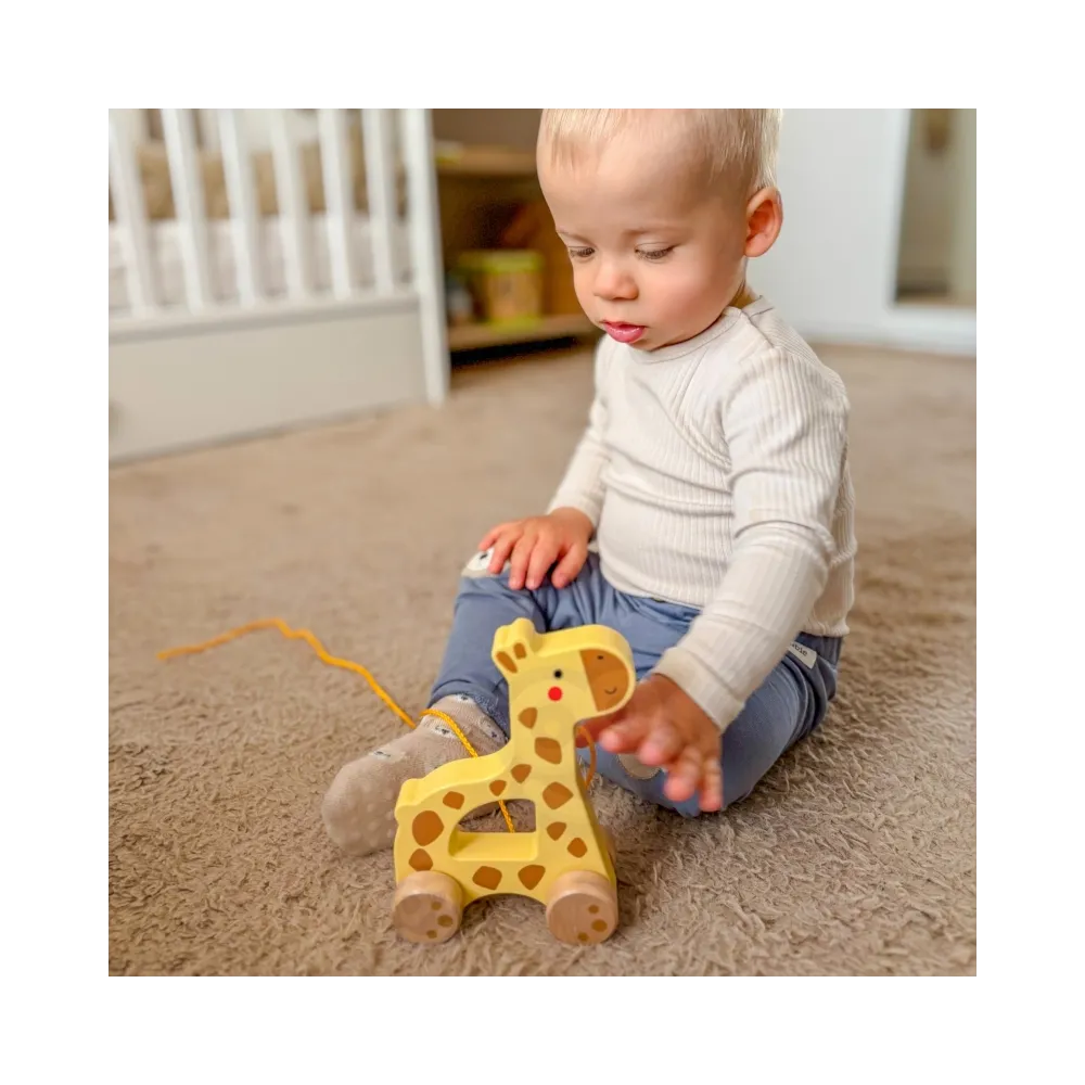Rozwój motoryki dużej z żyrafką do ciągnięcia