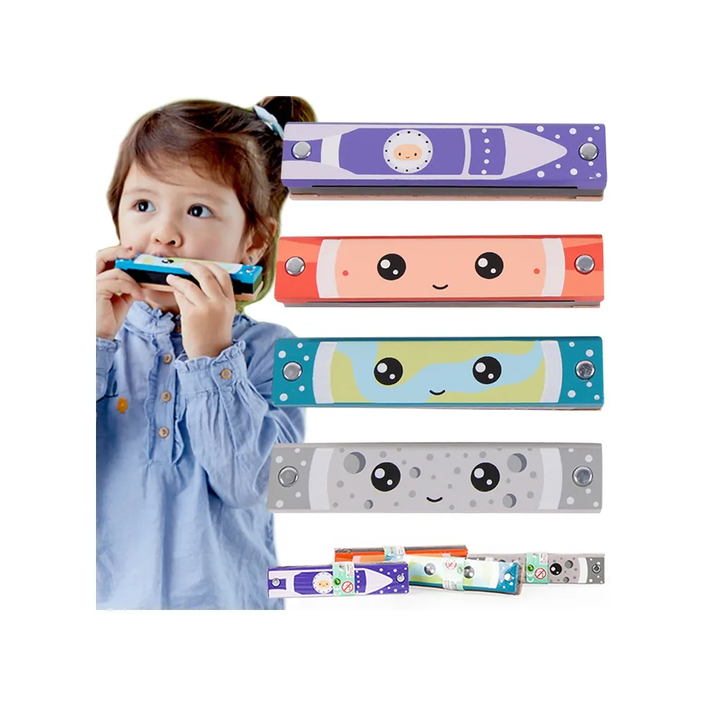 CLASSIC WORLD Drewniana Harmonijka Ustna dla Dzieci 1 szt.