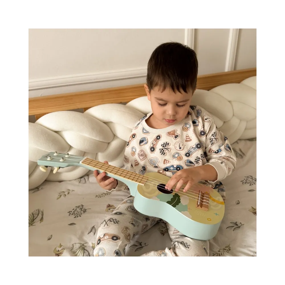 Edukacyjna gitara w kolorze różowym