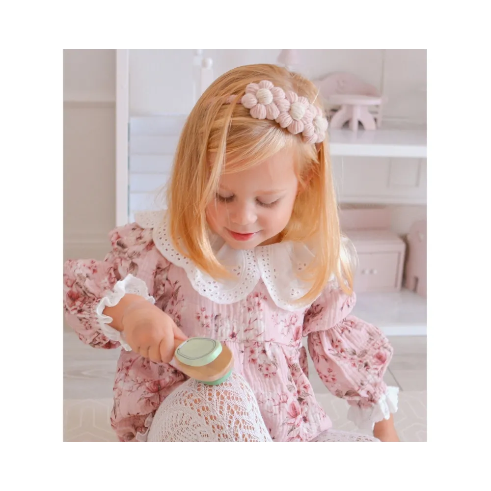 CLASSIC WORLD Drewniany Zestaw Instrumentów Muzycznych Flet Tamburyn Kastaniet Cymbałki