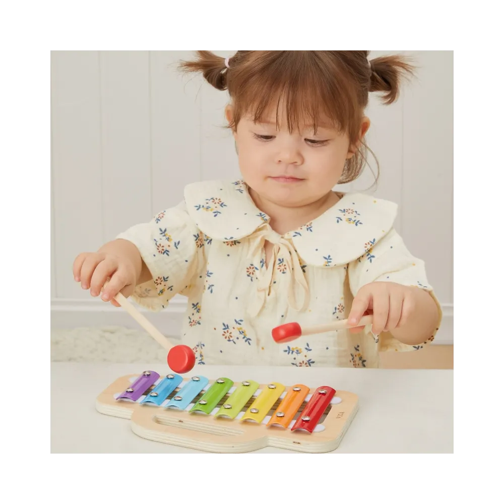 VIGA Cymbalki Drewniany Ksylofon – Odkryj Muzyczny Talent Swojego Malucha!