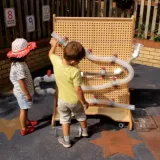 MASTERKIDZ Drewniana Tablica STEM Wolnostojąca