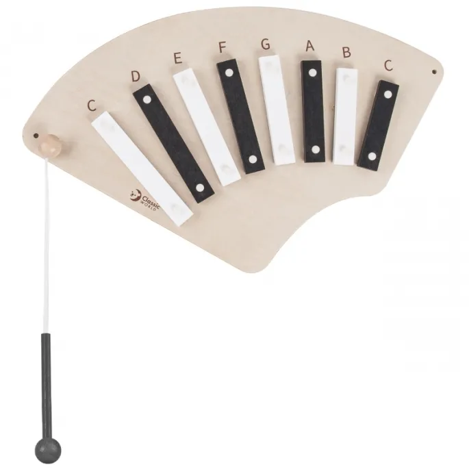 Interaktywna tablica muzyczna wykonana z ekologicznych materiałów.