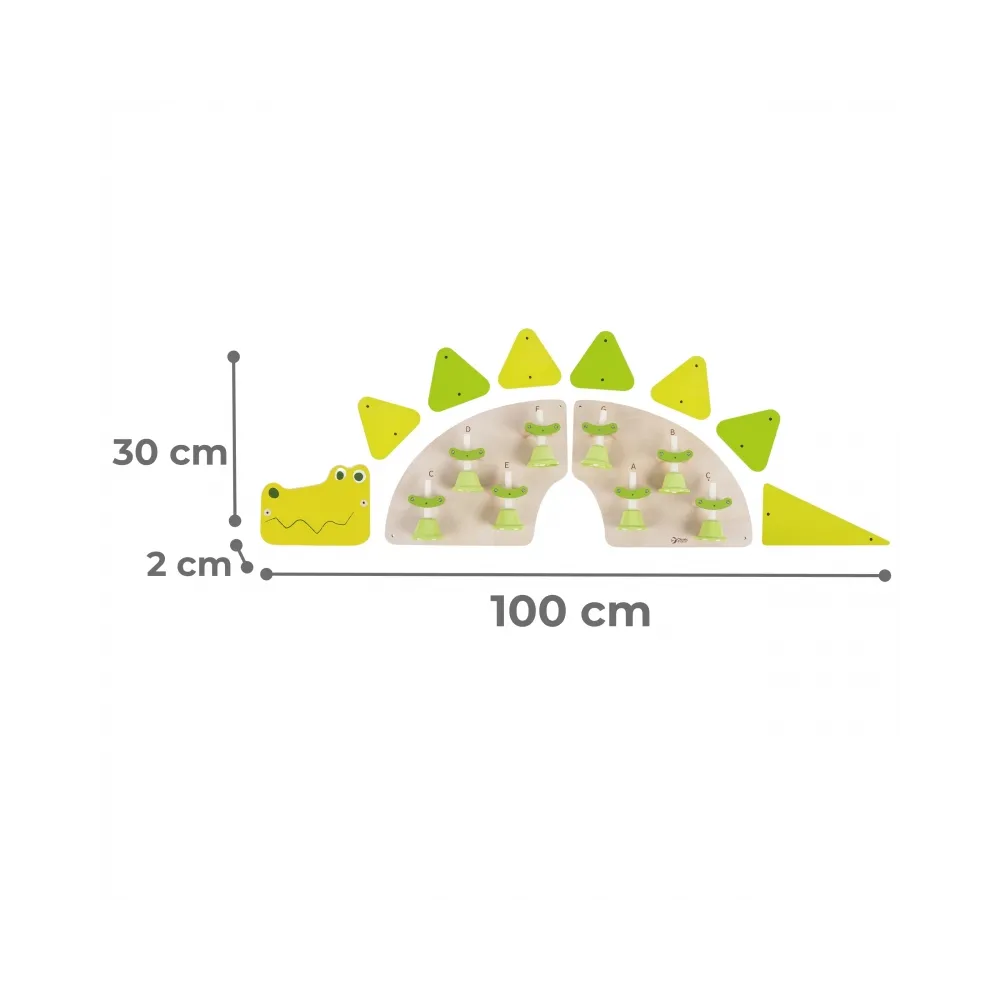 CLASSIC WORLD EDU Muzyczna Tablica XL Ścienna KROKODYLEK