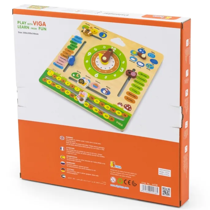 Interaktywny kalendarz dla maluchów na ścianę