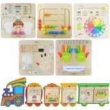 Zestaw tablic edukacyjnych MASTERKIDZ Pociąg 5w1 do rozwoju dziecka