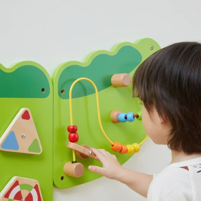 Kolorowy krokodyl VIGA z różnorodnymi aktywnościami