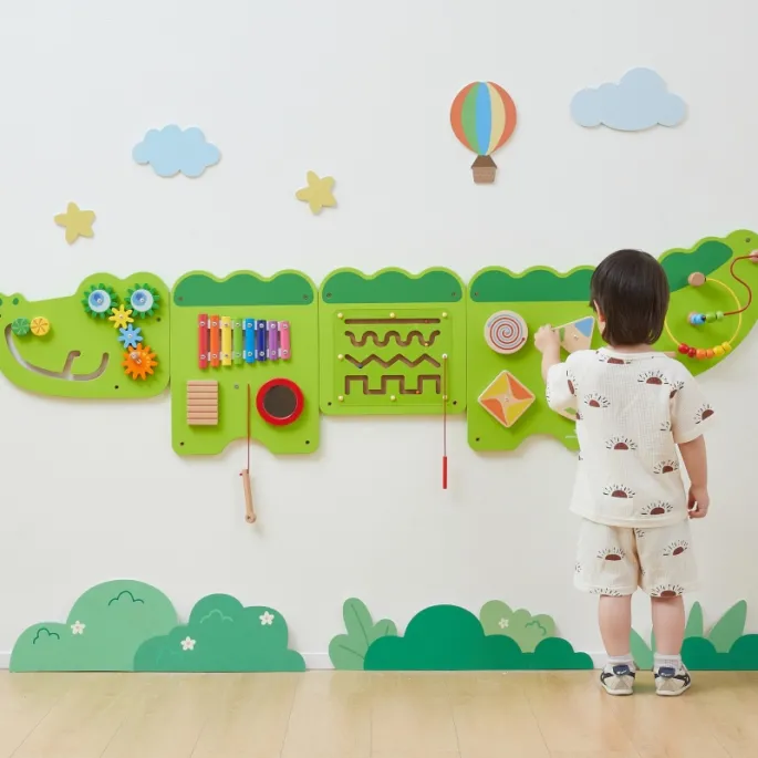 Wielofunkcyjna zabawka krokodyl do przedszkoli i żłobków