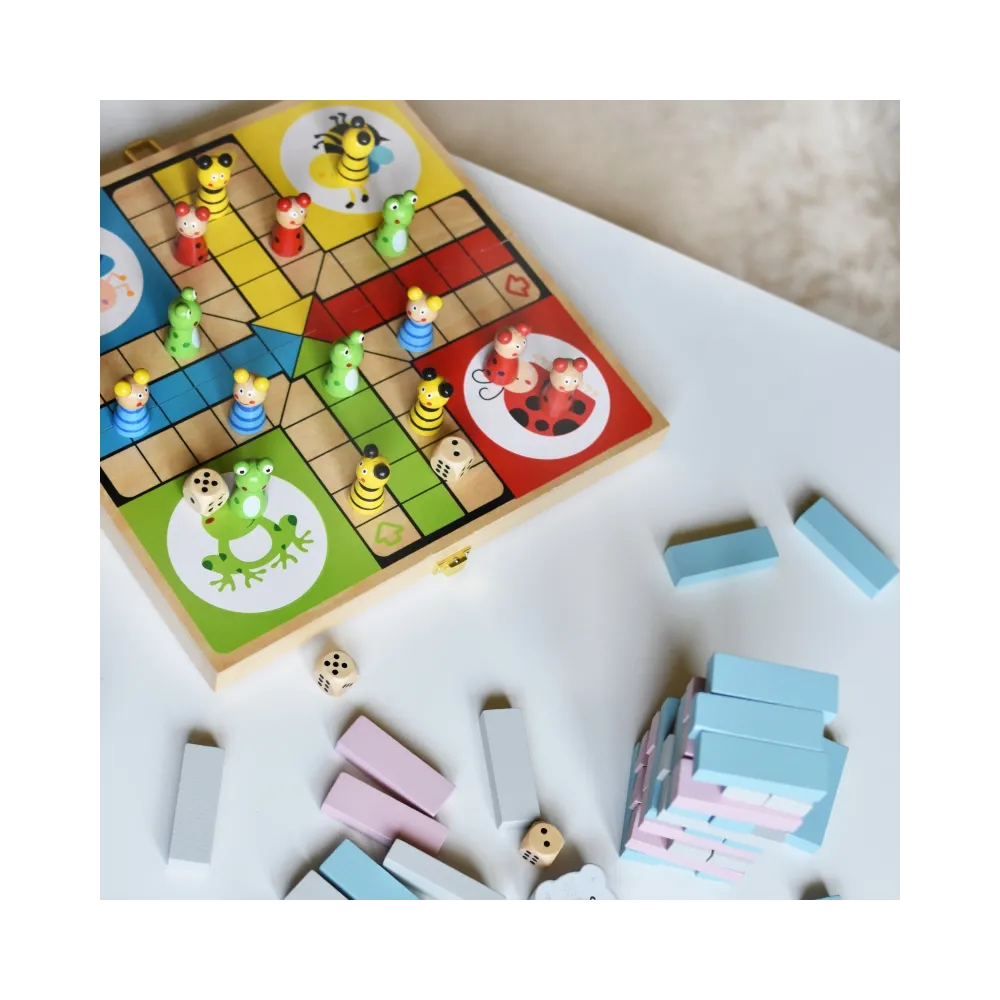 VIGA Drewniana gra Ludo Chińczyk