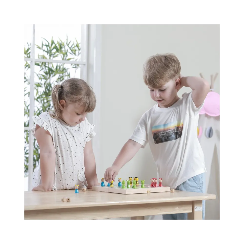 VIGA Drewniana gra Ludo Chińczyk