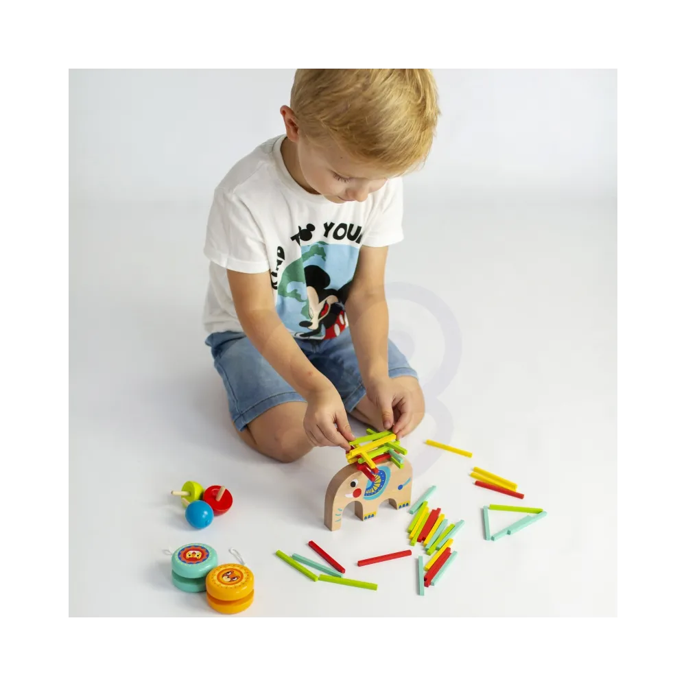 TOOKY TOY Zestaw Gier Zręcznościowych Bierki Bączek JoJo Słonik 46 el.