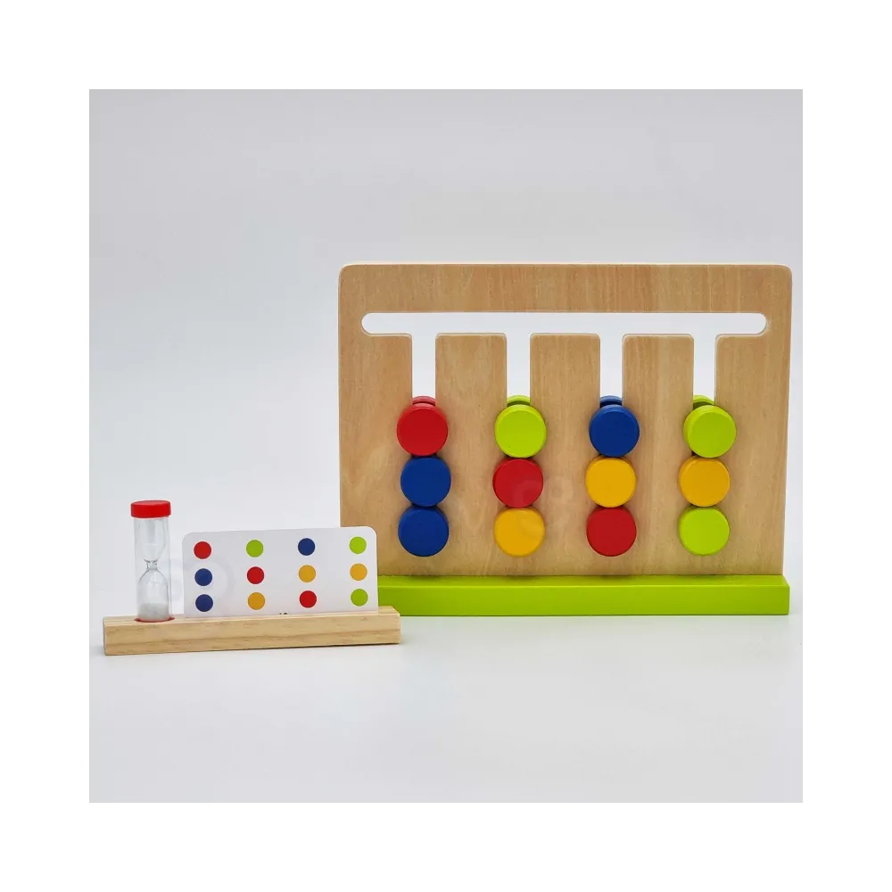 TOOKY TOY Gra Logiczna Układanka na Czas Kolory 30 Wzorów 18 el.