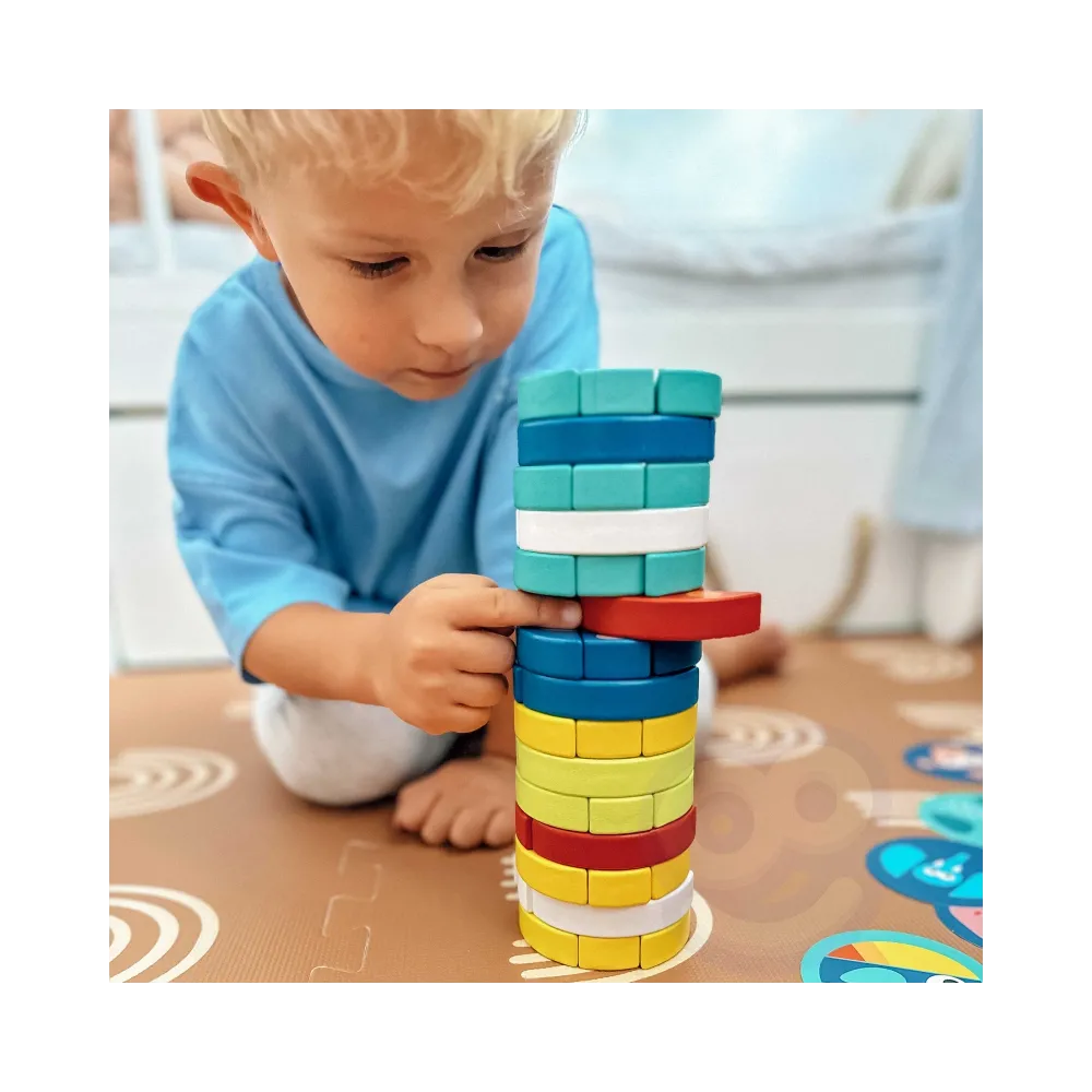 TOOKY TOY Gra Zręcznościowa Klocki Zwierzęta Certyfikat FSC