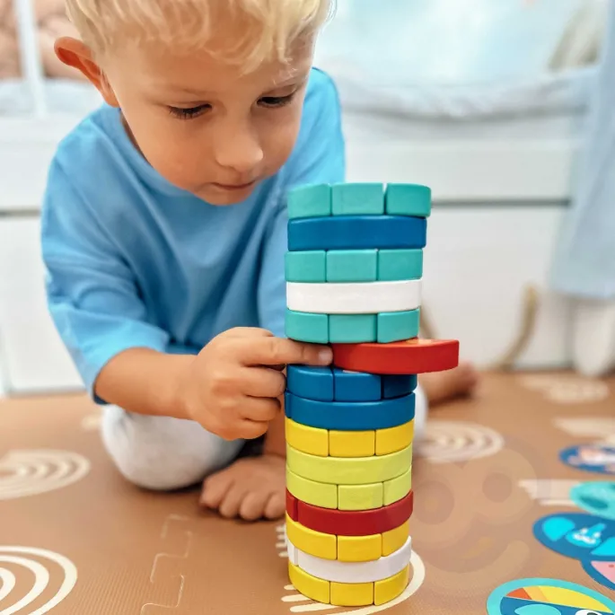 Drewniana gra zręcznościowa dla 2 graczy