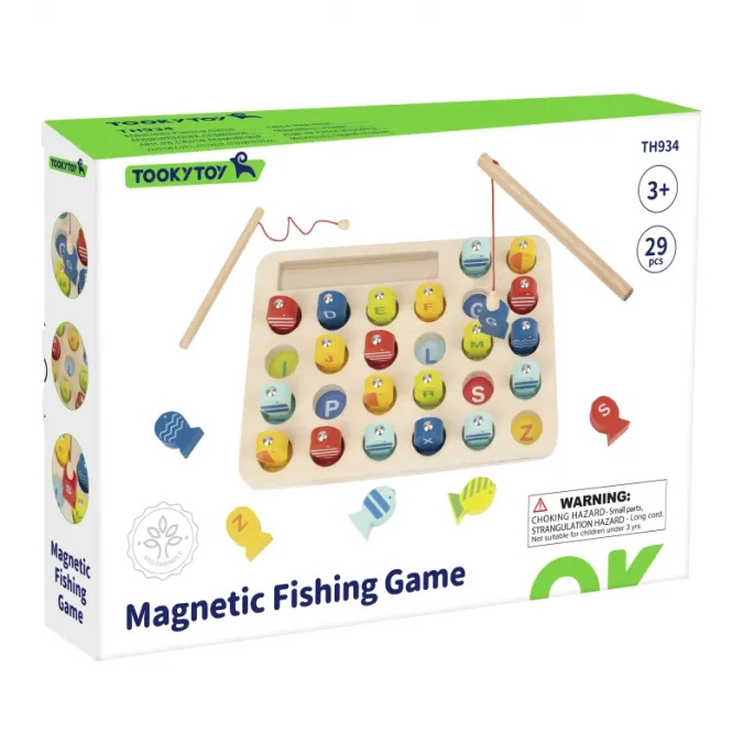 Zabawa dla dwóch osób z rybkami i wędkami