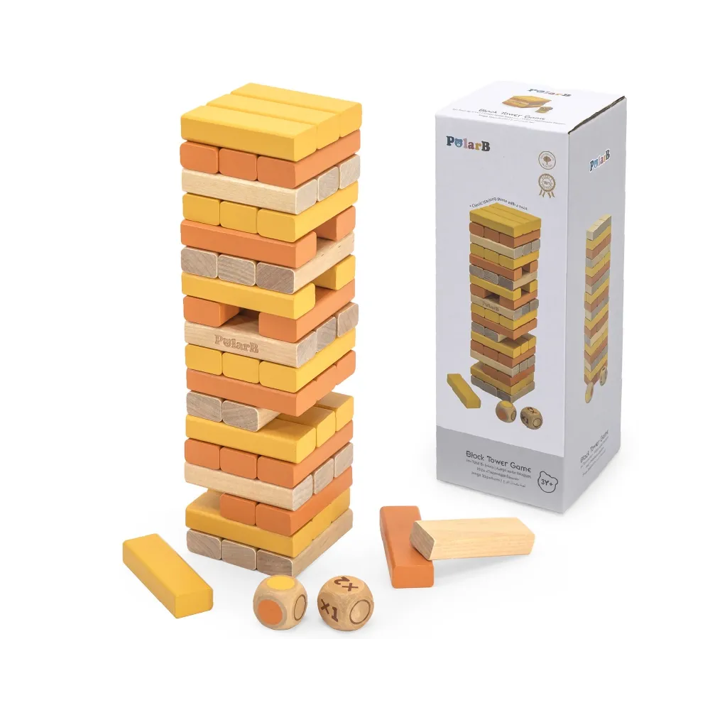 VIGA PolarB Drewniana Gra Wieża Układanka