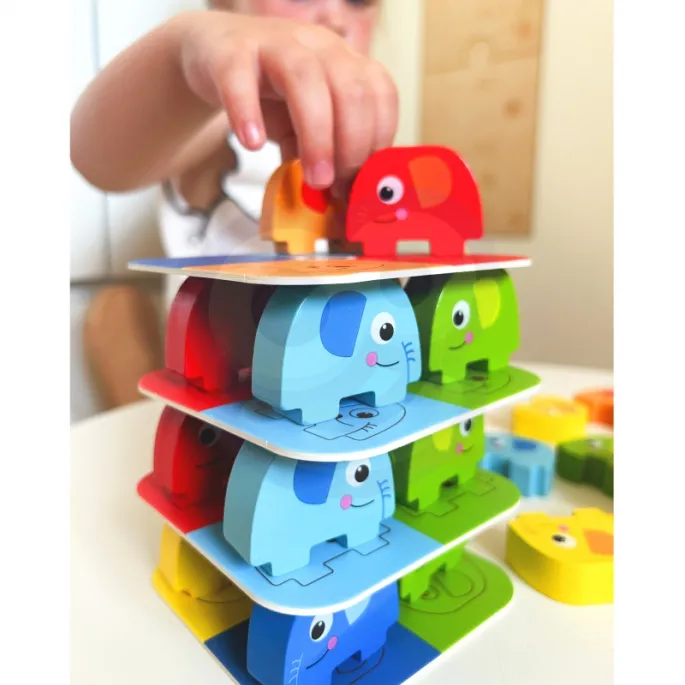 Drewniane elementy do zabawy dla dzieci