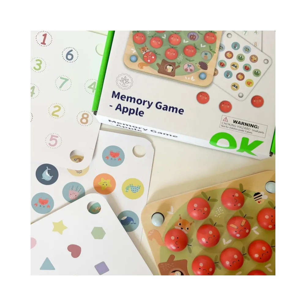 TOOKY TOY Memory Gra Pamięciowa Jabłuszka