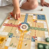 WOOPIE GREEN Gry Planszowe Logiczne 2w1 Ludo Chińczyk + Węże i Drabiny